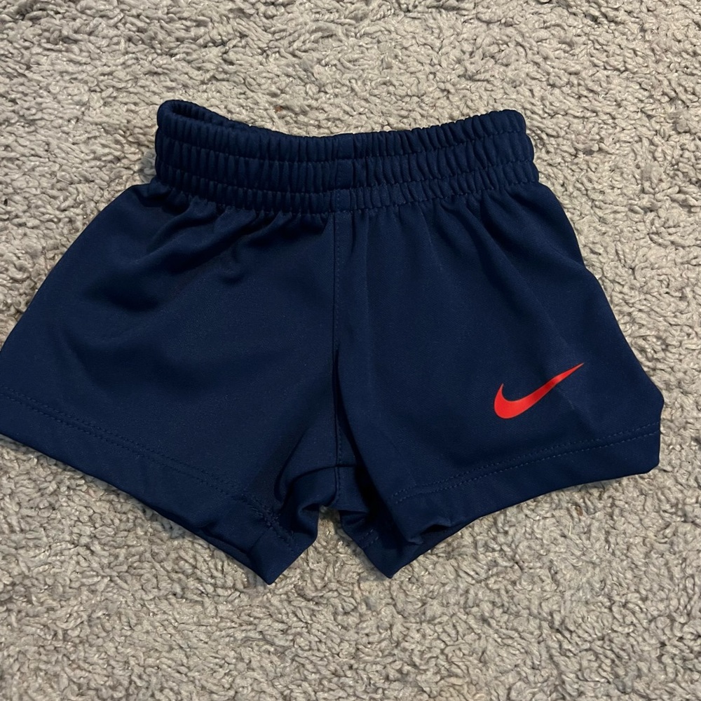 Nike Blue and Red Athletic Shorts